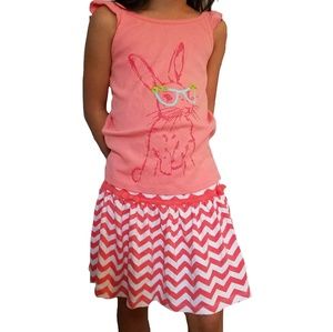 Girl's 7 Gymboree Outfit Skirt and Tank Top Set
